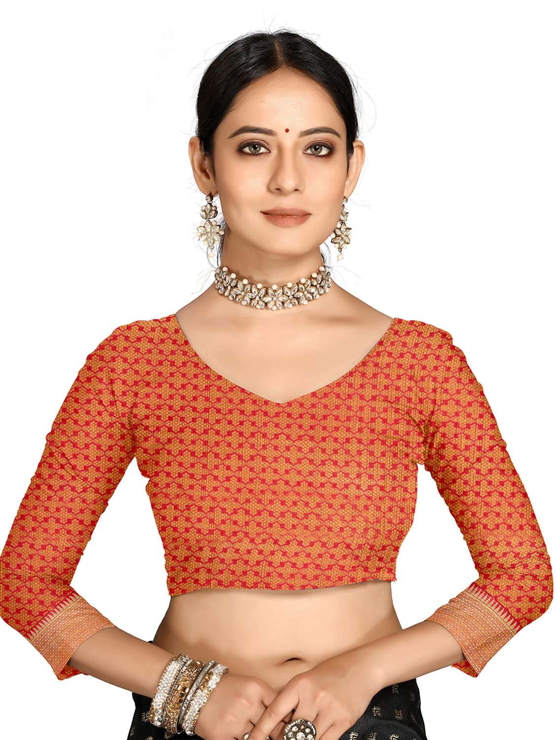 women self design banarasi saree with blouse - 21318892 - Standard Image - 2