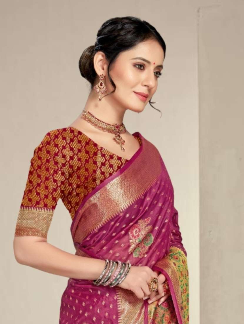 women self design banarasi saree with blouse - 21318901 - Standard Image - 2