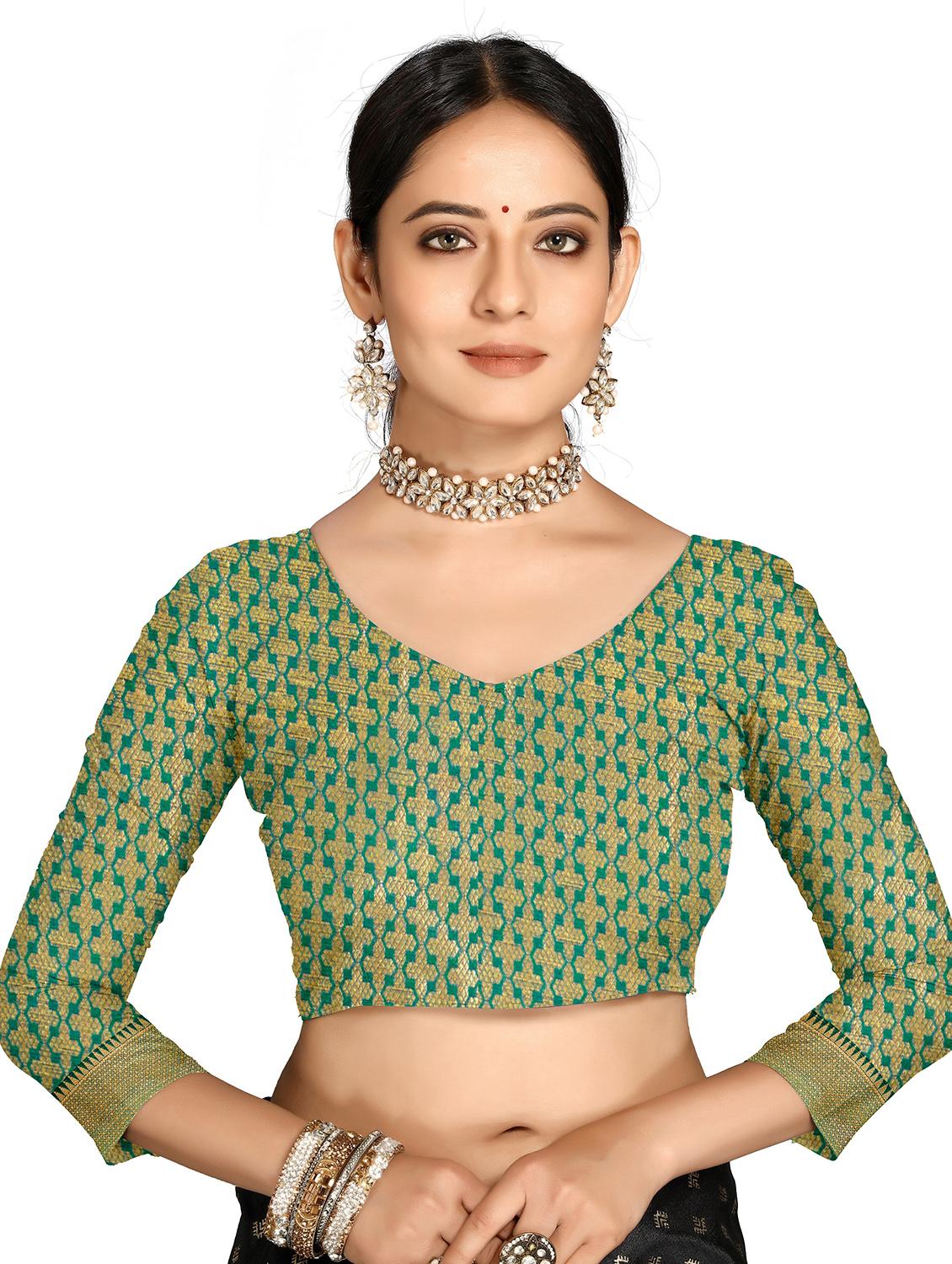 women self design zari work saree with blouse - 21318902 - Standard Image - 2