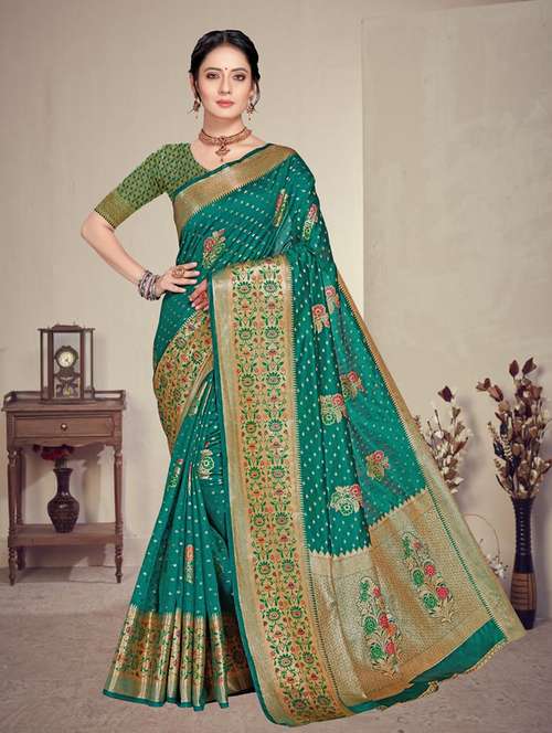 women self design banarasi saree with blouse - 21318903 -  Standard Image - 0