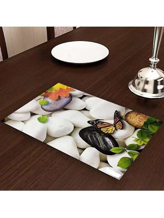 rectangular pack of 4 table placemat (multicolor, pvc) - 21319056 -  Standard Image - 2