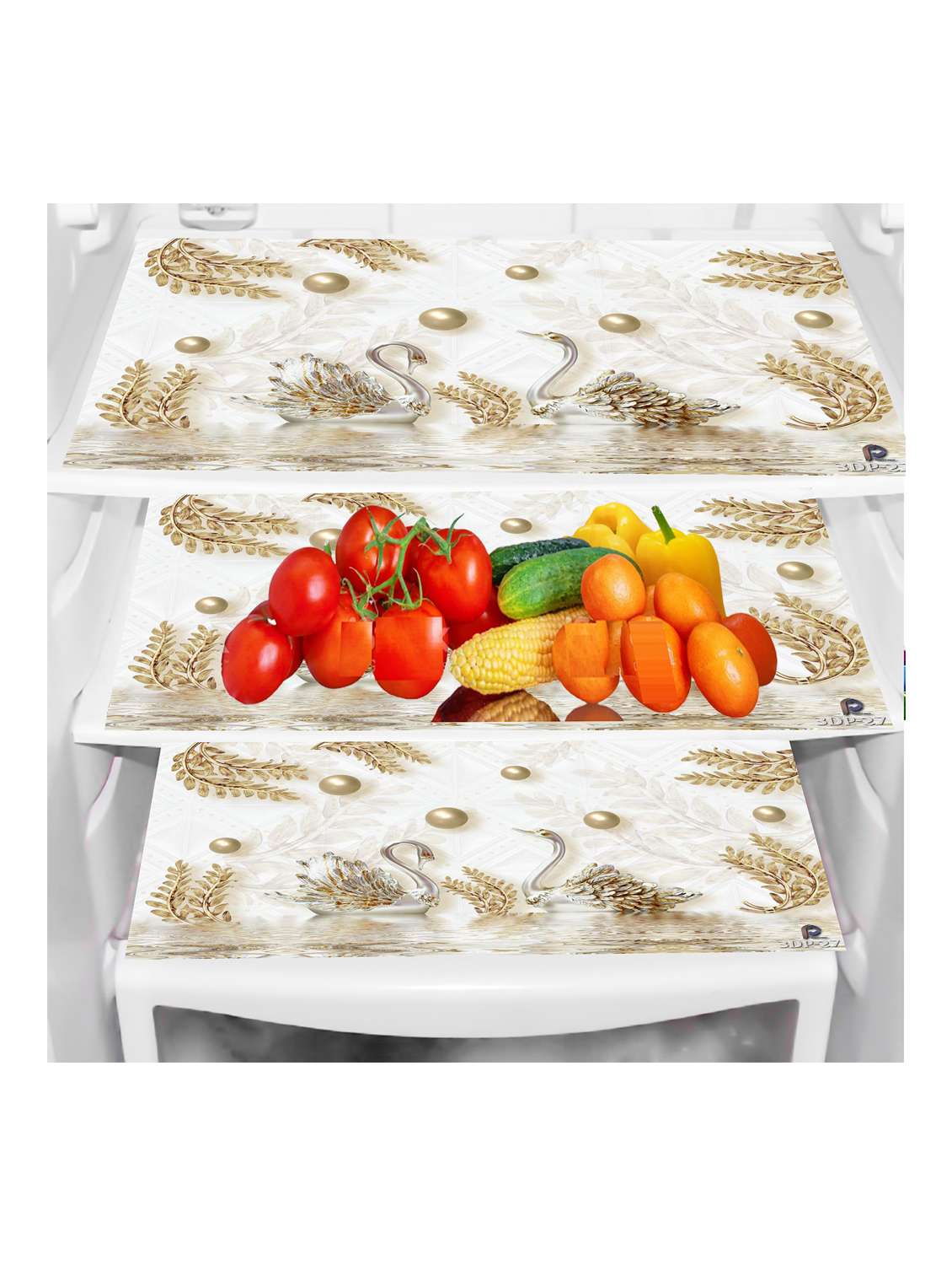 rectangular pack of 6 table placemat (white, pvc) - 21319086 -  Standard Image - 2