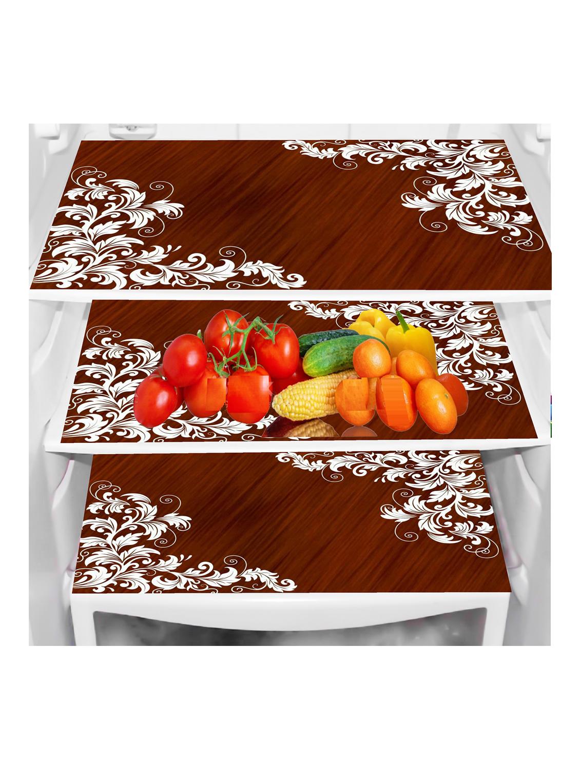rectangular pack of 6 table placemat (maroon, pvc) - 21319090 - Standard Image - 2