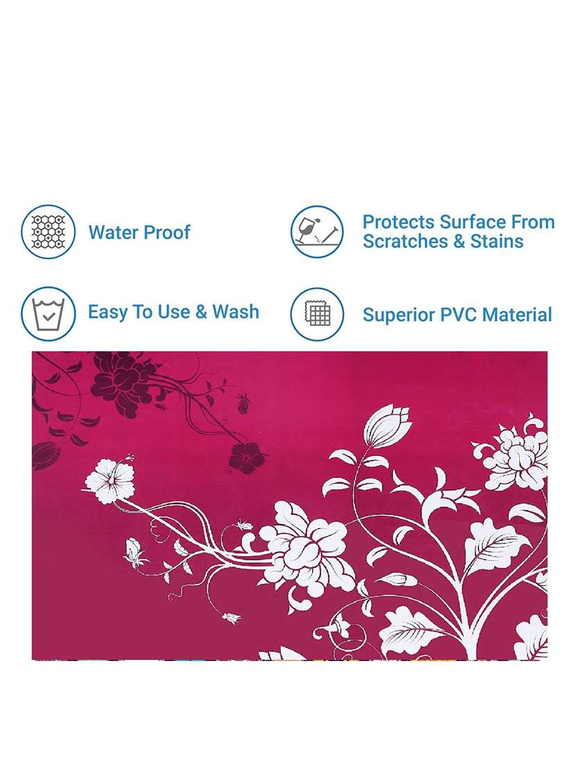 rectangular pack of 6 table placemat (pink, pvc) - 21319117 -  Standard Image - 2