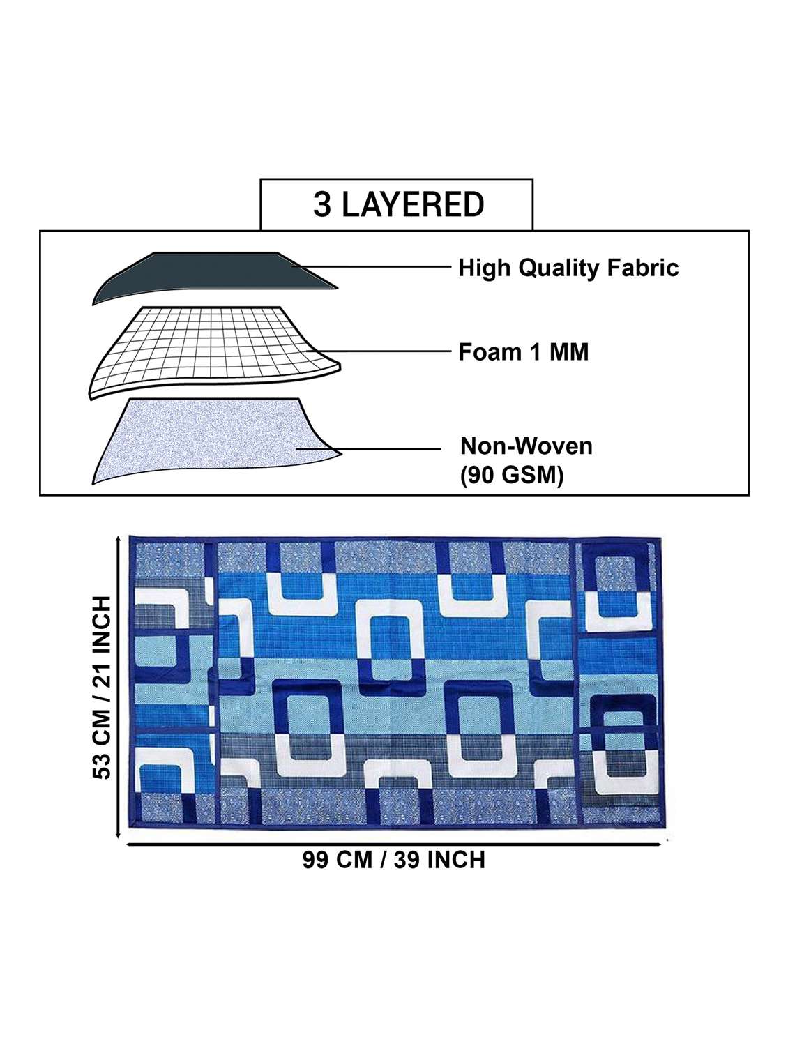 fridge top cover with 3 mats - 21319707 -  Standard Image - 2