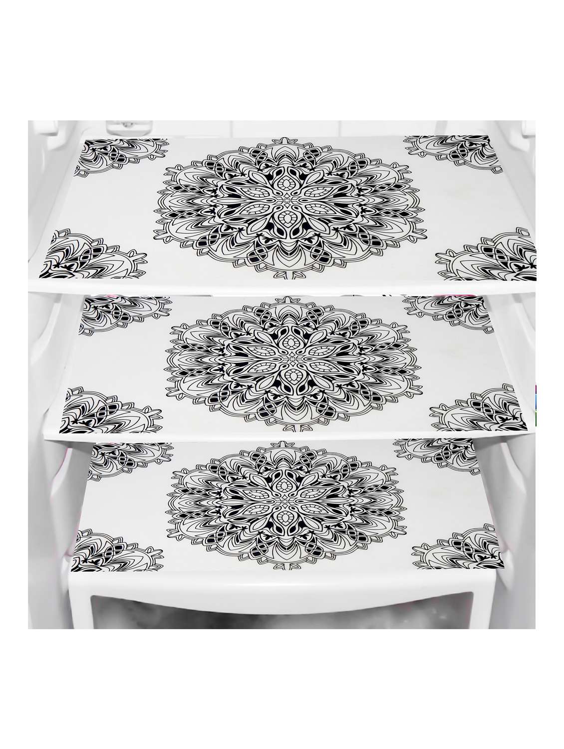 set of printed fridge mats with top cover - 21319824 -  Standard Image - 2