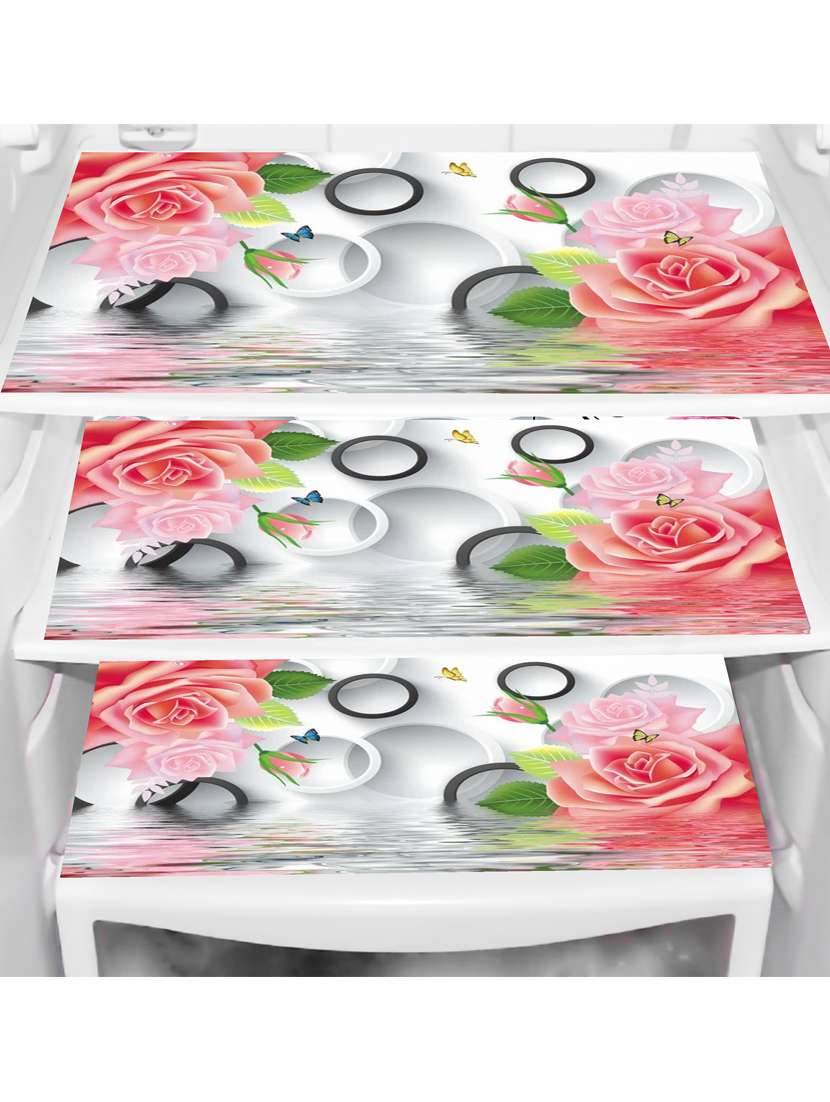 set of printed fridge mats with top cover - 21320092 -  Standard Image - 2