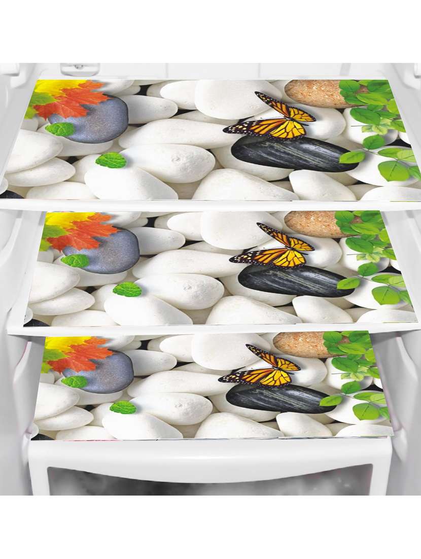 set of printed fridge mats with top cover - 21320123 -  Standard Image - 2