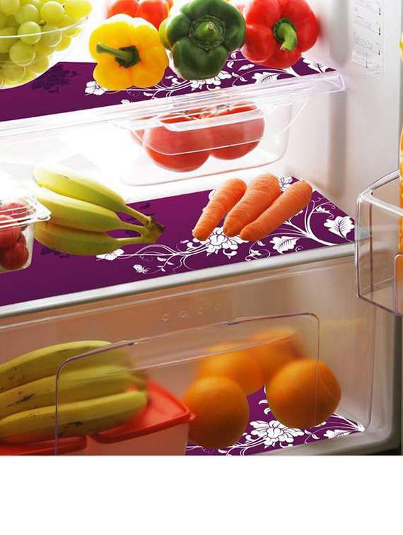 set of printed fridge mats with top cover - 21320245 -  Standard Image - 2