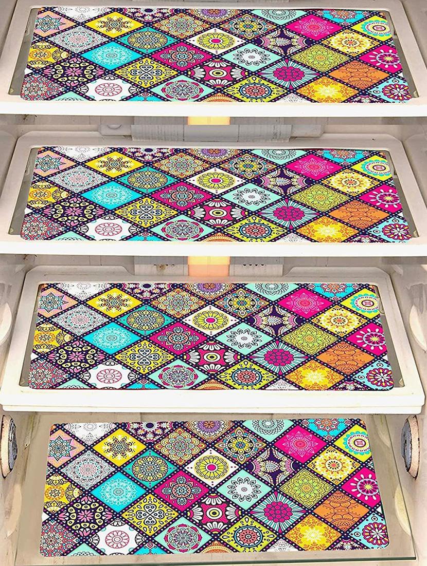 set of printed fridge mats with top cover - 21320272 - Standard Image - 2
