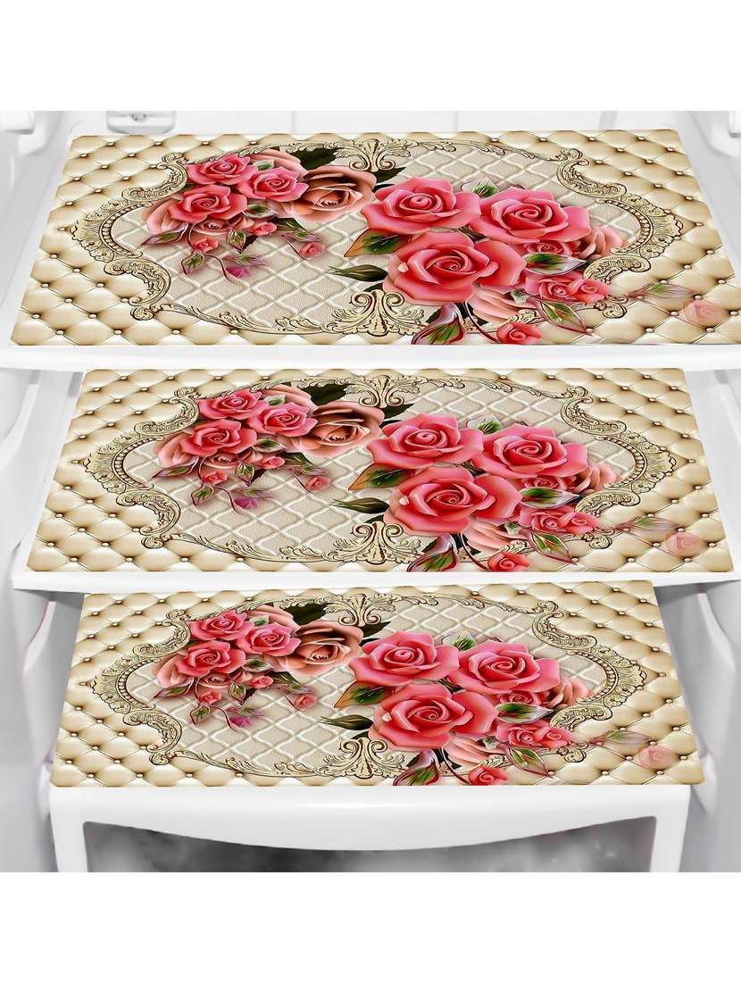 set of printed fridge mats with cover - 21320319 -  Standard Image - 2