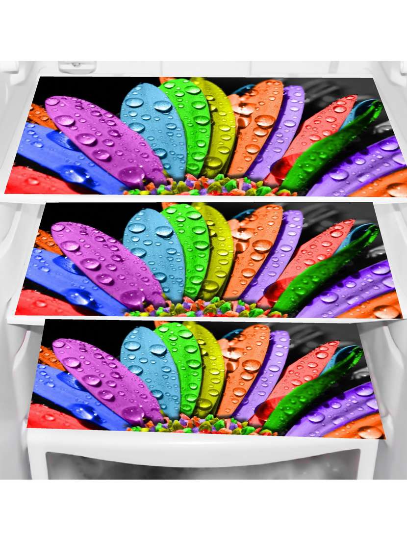 set of printed fridge mats with cover - 21320383 -  Standard Image - 2