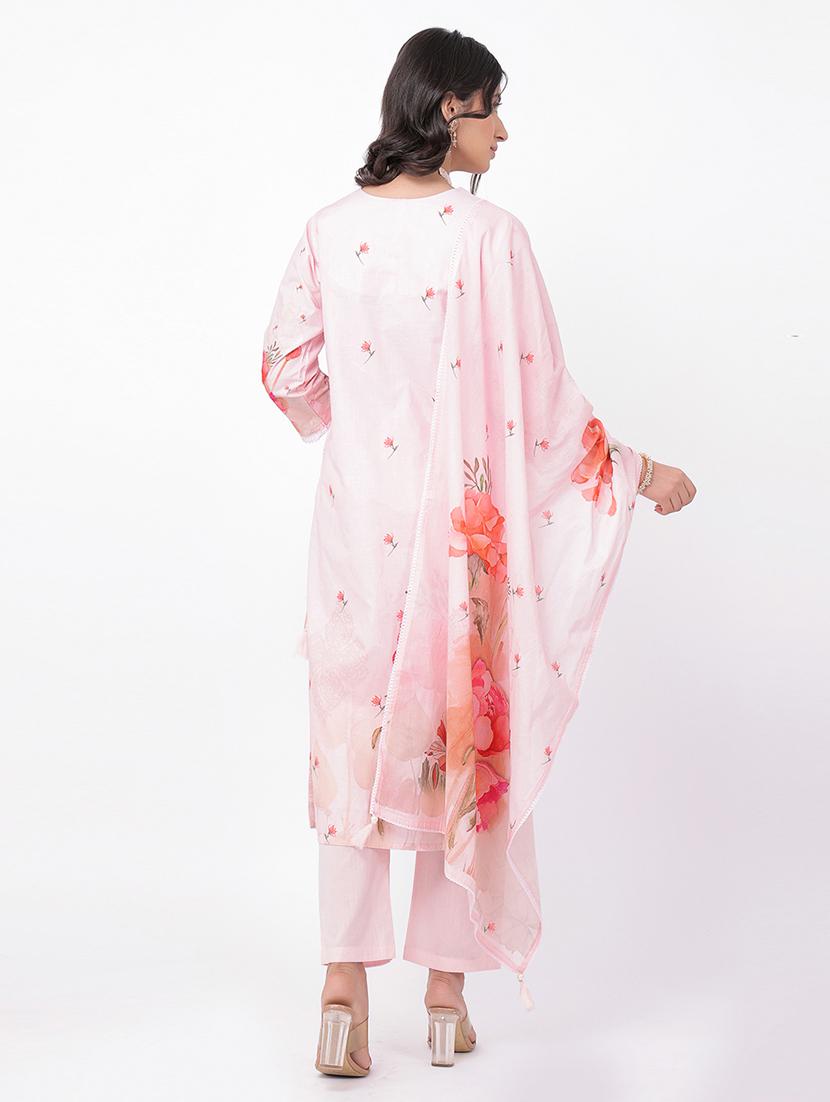 women three quarter sleeve suit set - 21320608 - Standard Image - 2