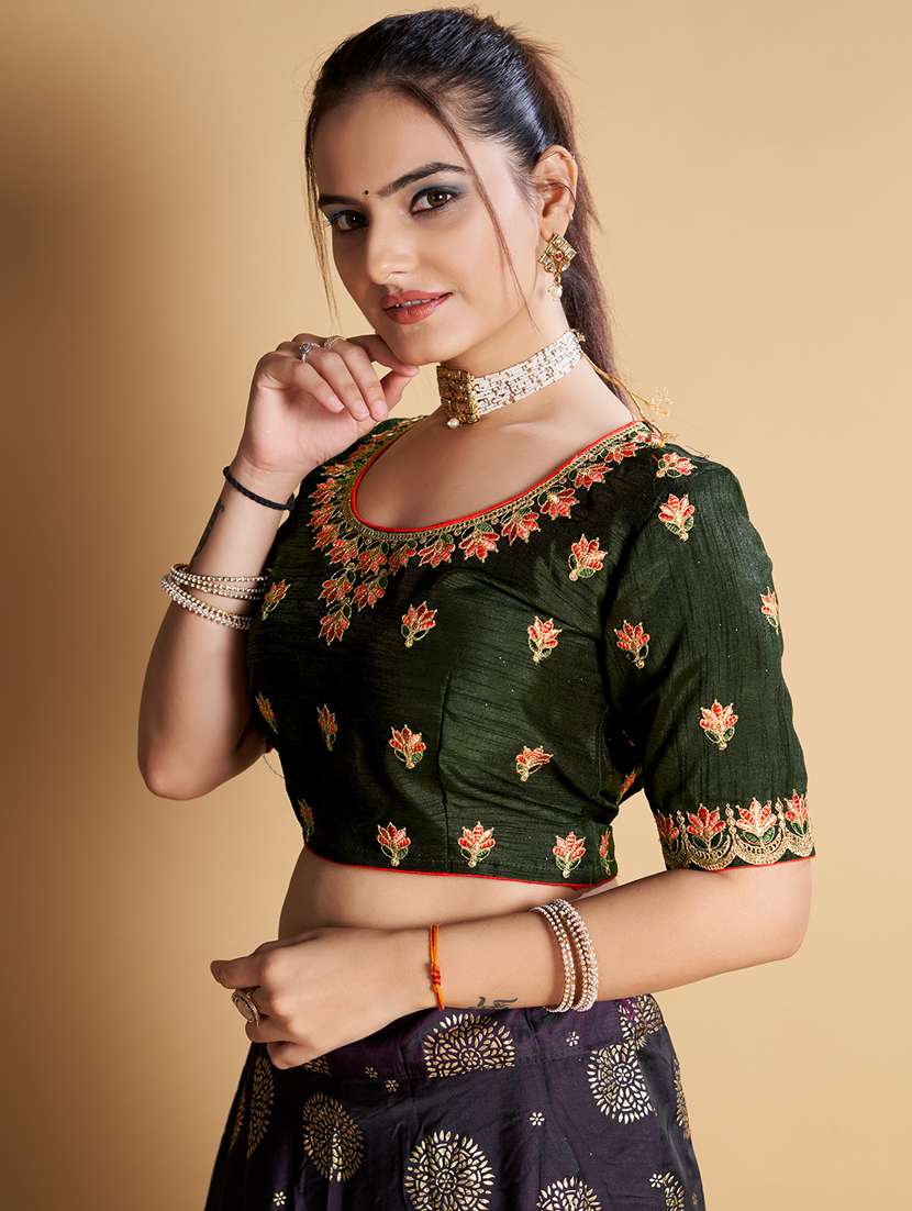 women stitched embroidered blouse - 21320812 -  Standard Image - 2