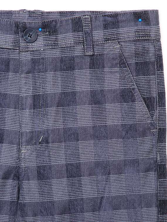 blue cotton casual trouser - 21321576 - Standard Image - 2