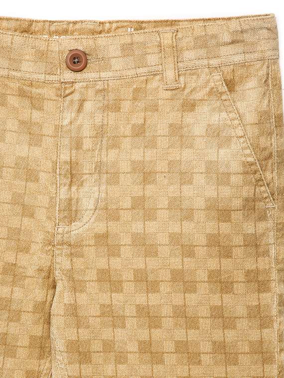 khaki cotton casual trouser - 21321577 - Standard Image - 2