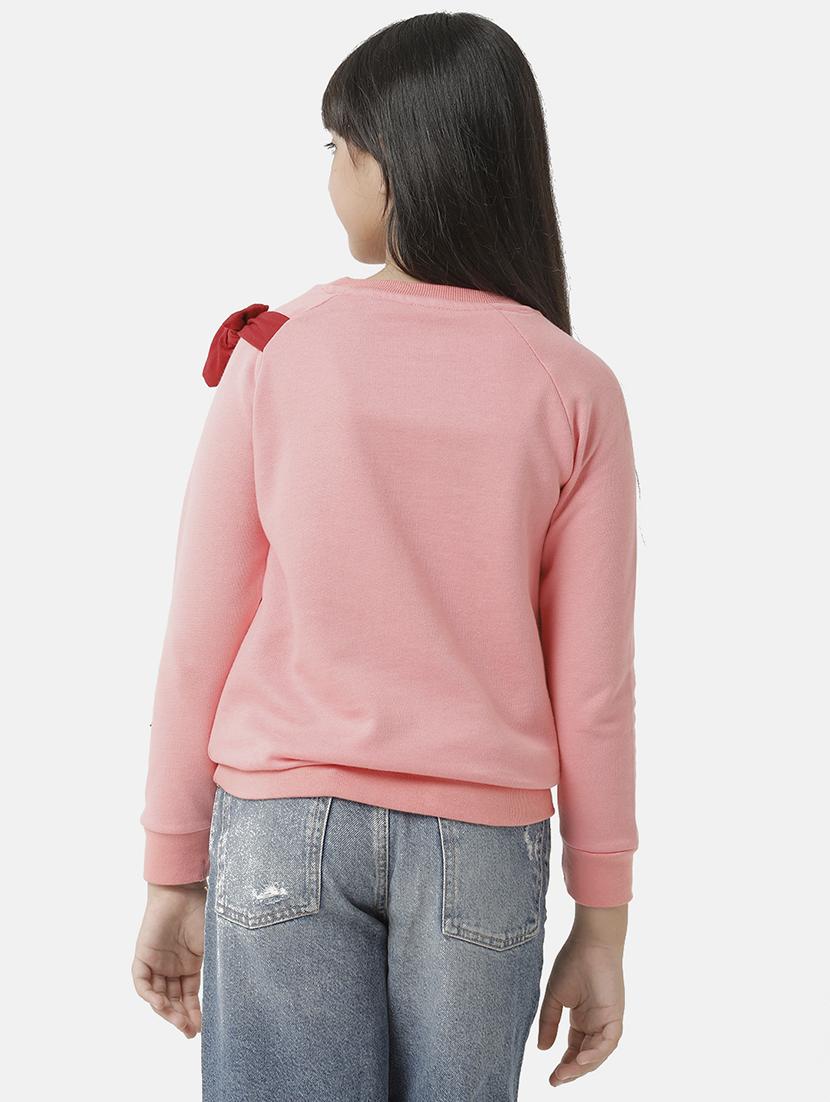 girls long sleeves round neck sweatshirts - 21322014 - Standard Image - 2