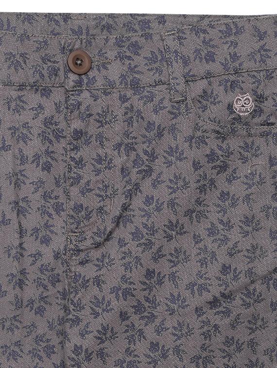 grey cotton casual trouser - 21322030 - Standard Image - 2