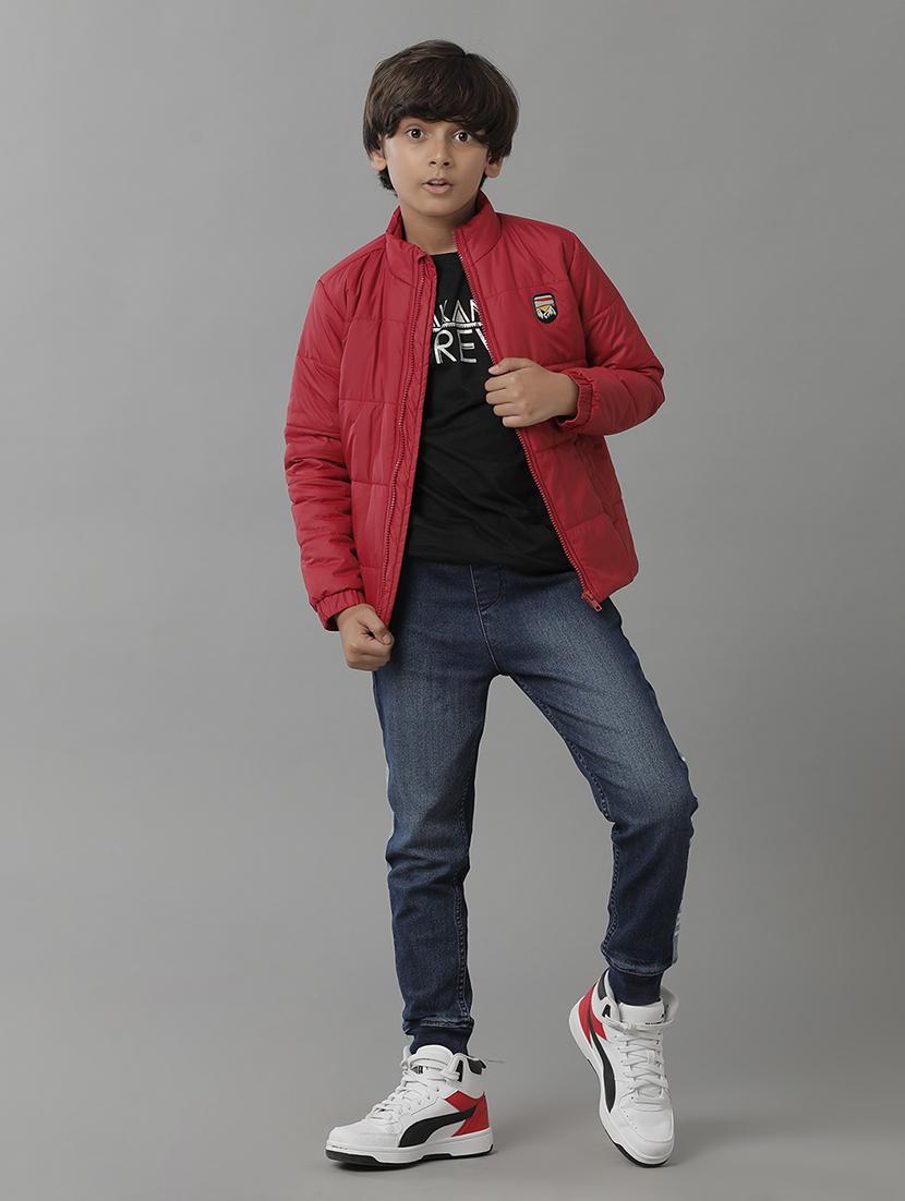red solids long sleeves jacket - 21322090 - Standard Image - 2