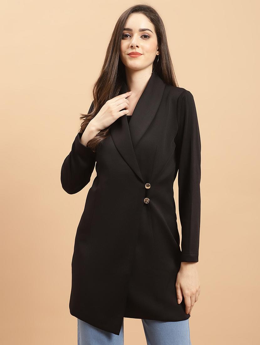 women black polyester formal blazer - 21324430 - Zoom Image - 0