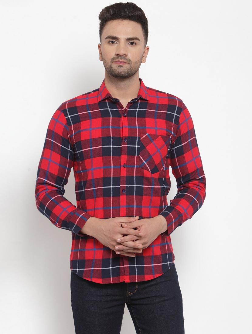 red checkered casual shirt - 21324702 -  Zoom Image - 0
