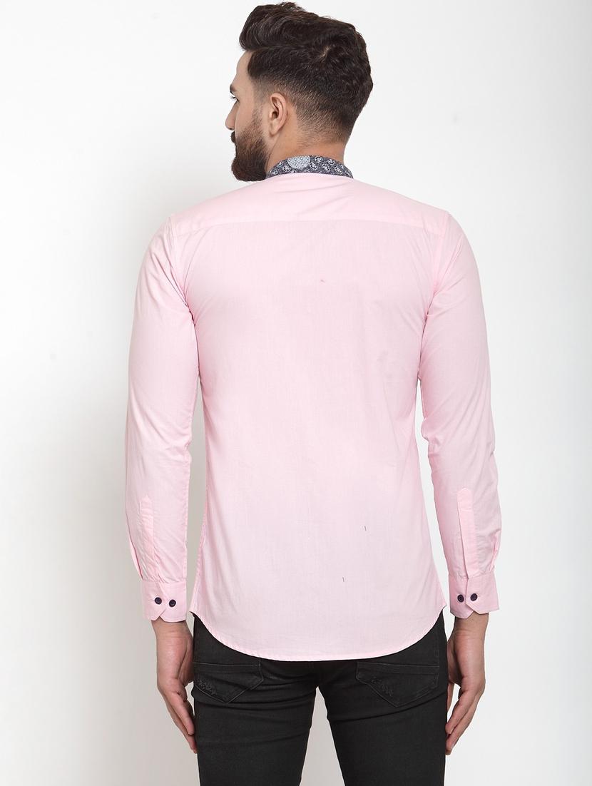men long sleeved solid casual shirt - 21324708 - Standard Image - 2
