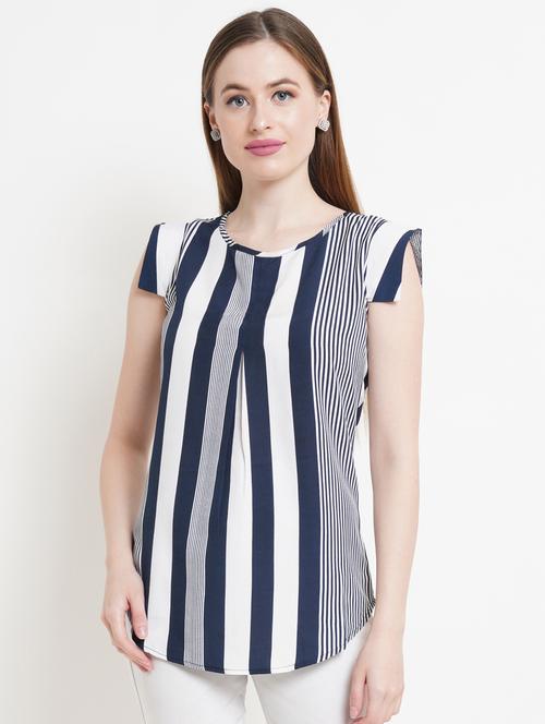 women white polyester regular top - 21324766 -  Standard Image - 0