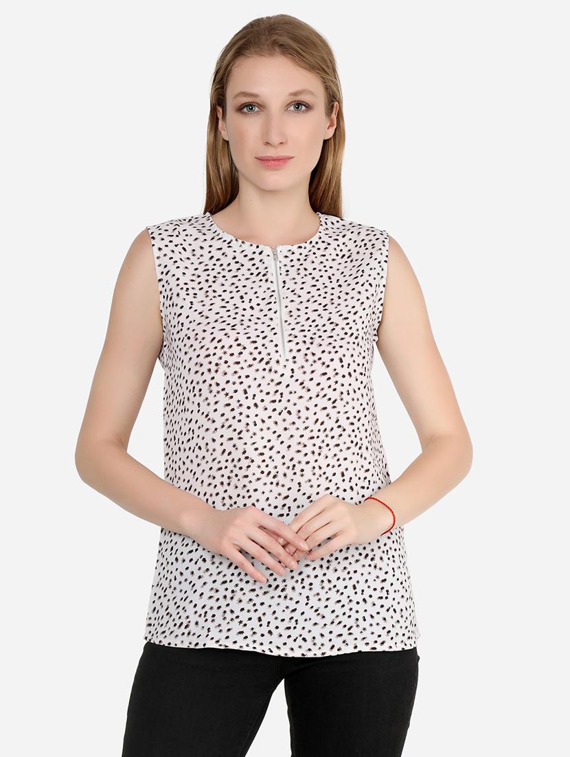 women white polyester regular top - 21324775 -  Zoom Image - 0