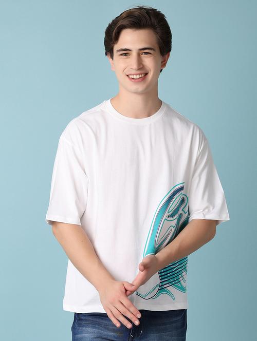 men's printed oversized t-shirt - 21325109 -  Standard Image - 0
