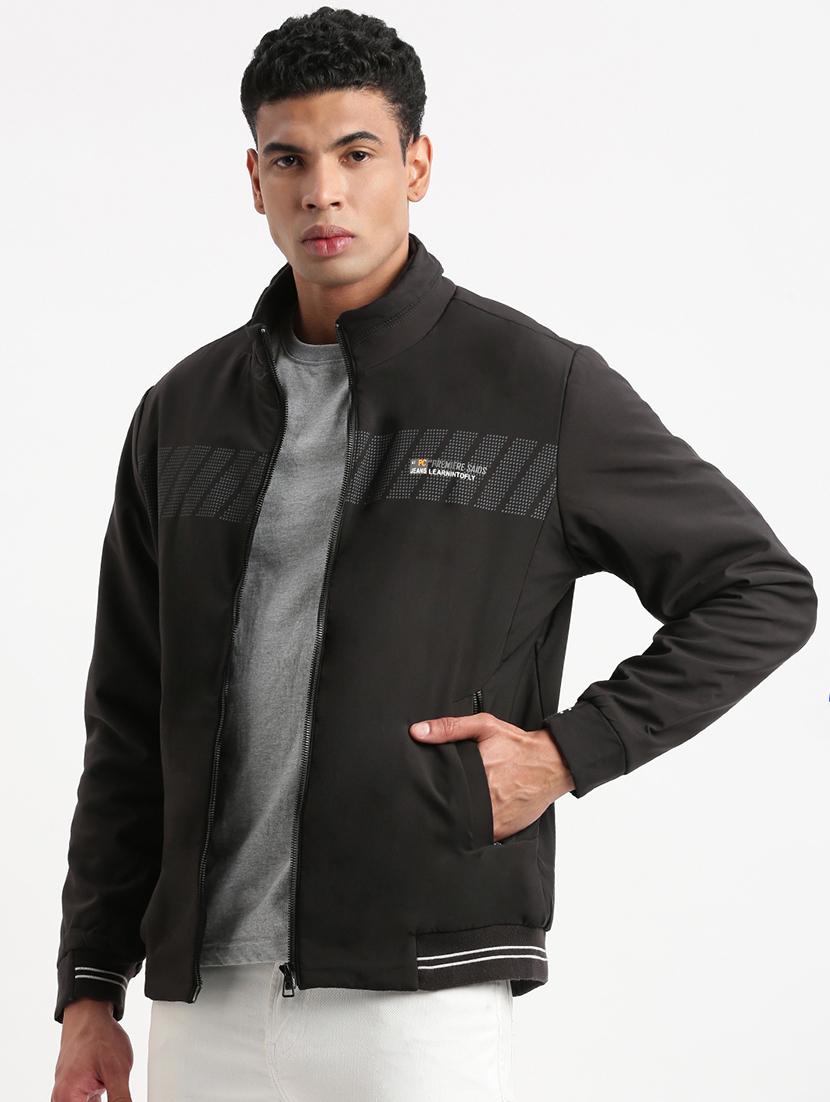 men solid long sleeve jacket - 21325457 - Standard Image - 2