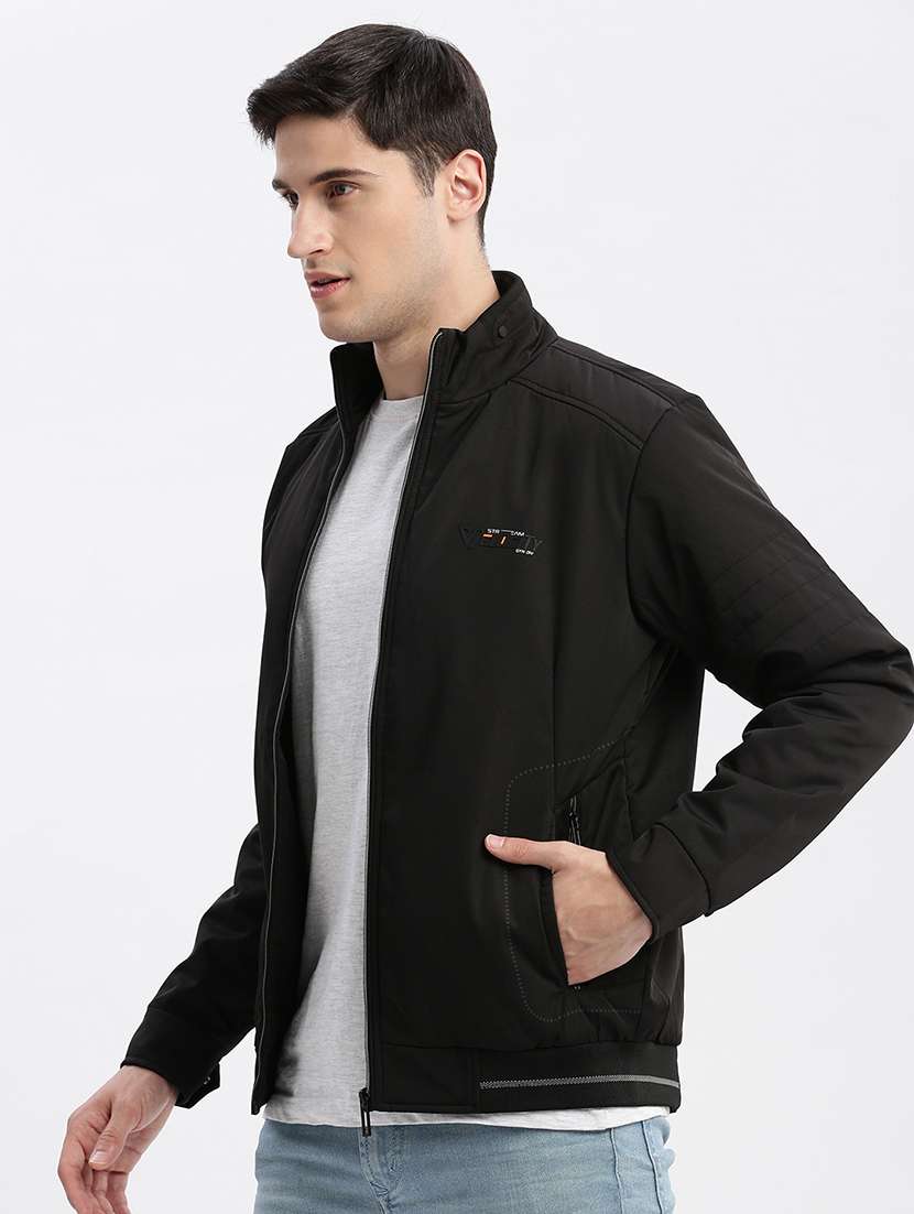 men solid long sleeve jacket - 21325463 - Standard Image - 2