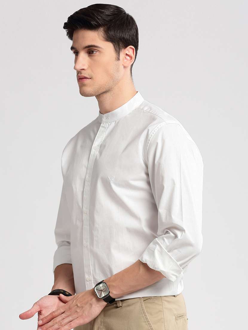 men solid cotton casual shirt - 21325478 -  Standard Image - 2