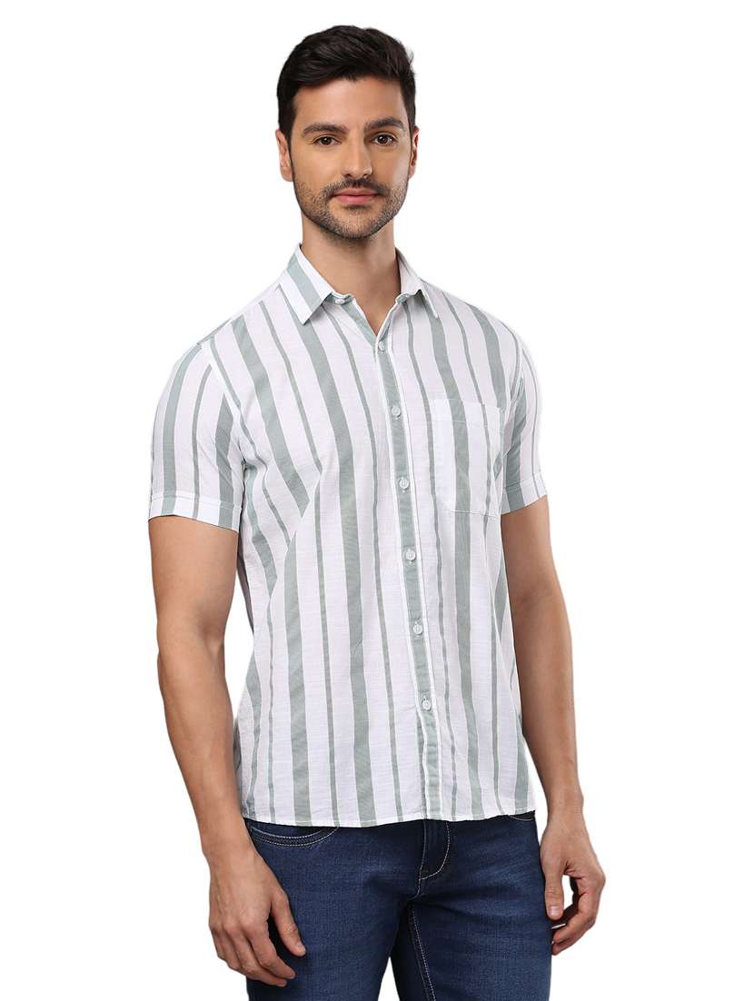 men white cotton casual shirt - 21326801 -  Standard Image - 2