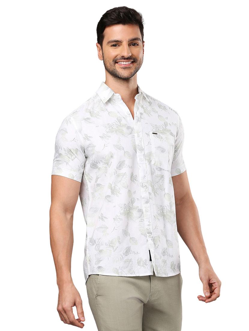men white cotton casual shirt - 21326811 - Standard Image - 2