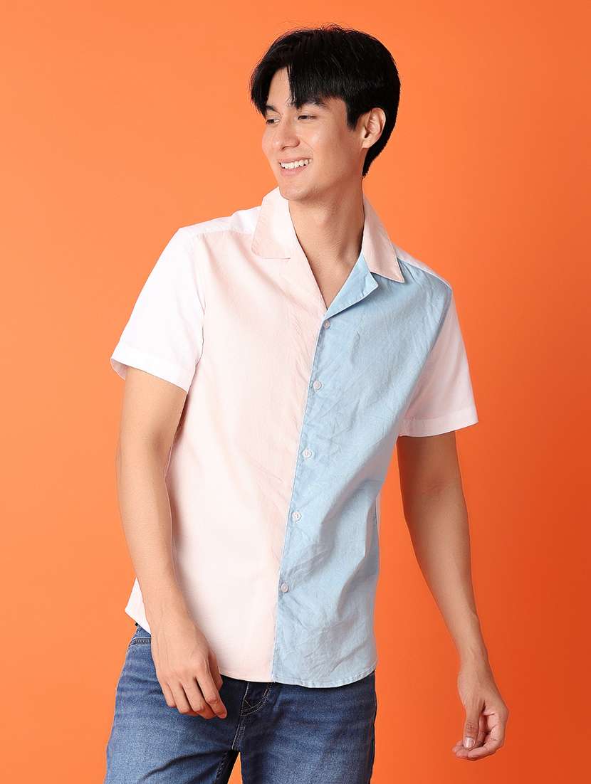 men white cotton casual shirt