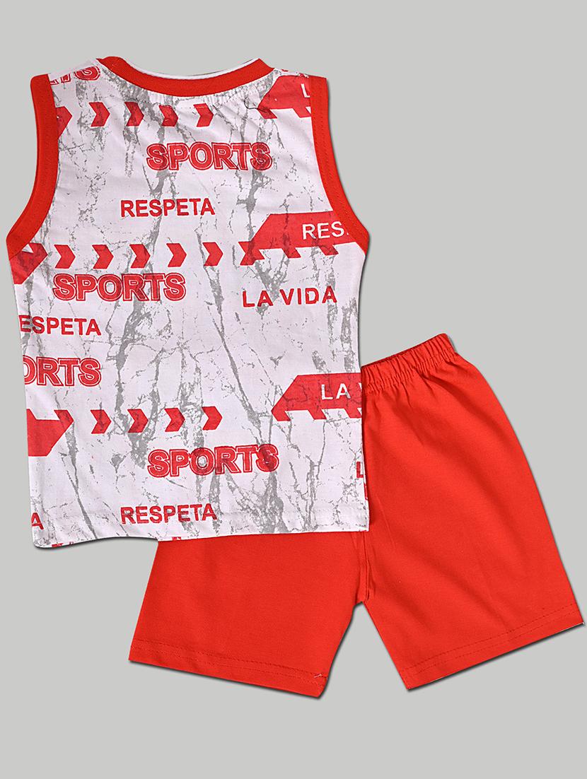 combo pack of 2 printed t-shirt & shorts set - 21331086 - Standard Image - 2