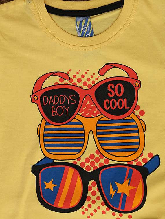 boys round neck printed shorts set - 21331472 -  Standard Image - 2