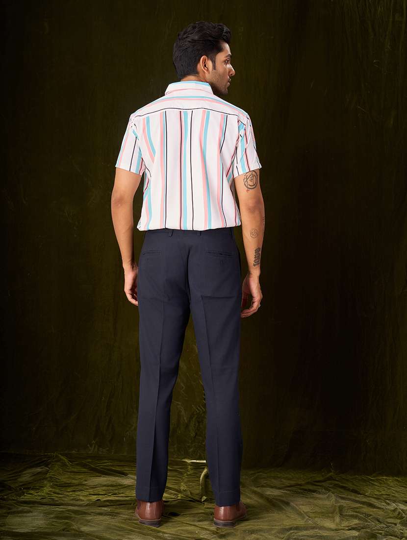 women striped short sleeve casual shirt - 21331622 -  Standard Image - 2