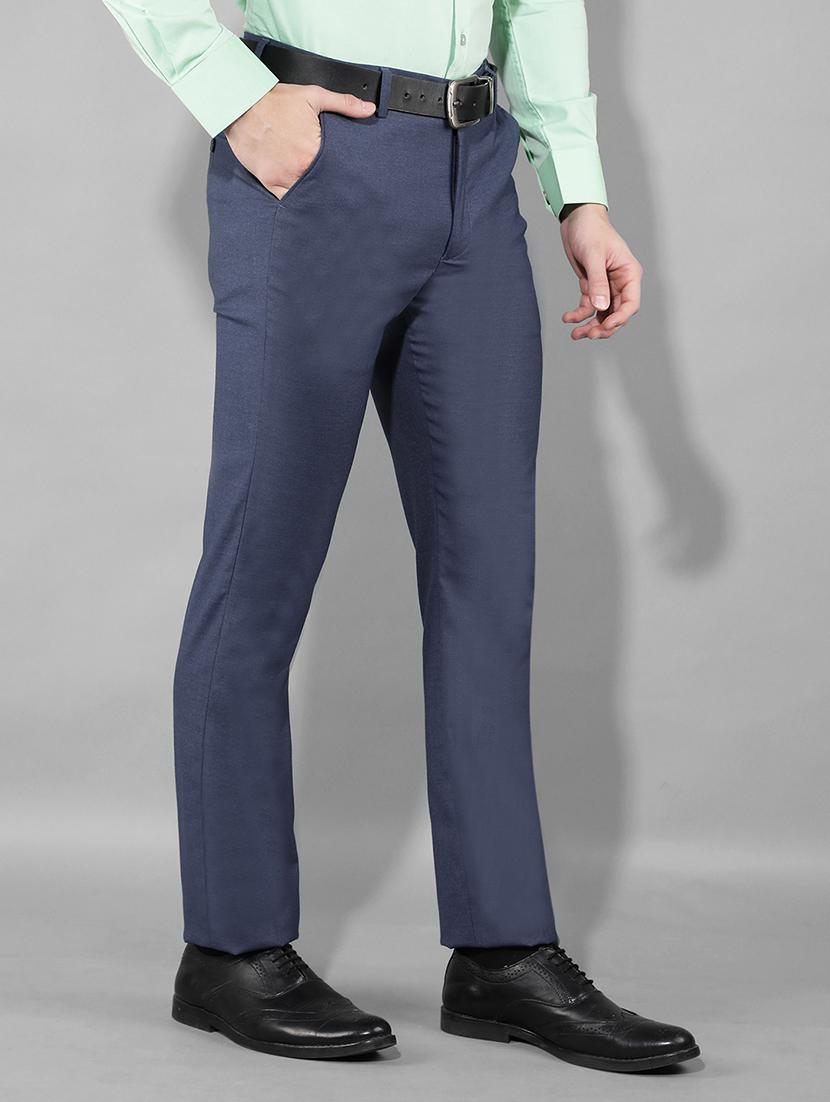 men mid rise solid flat front formal trouser - 21331729 - Standard Image - 2
