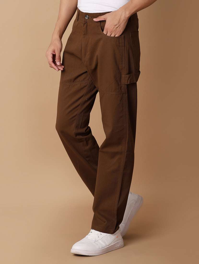 men mid rise solid cargo - 21332106 -  Standard Image - 2