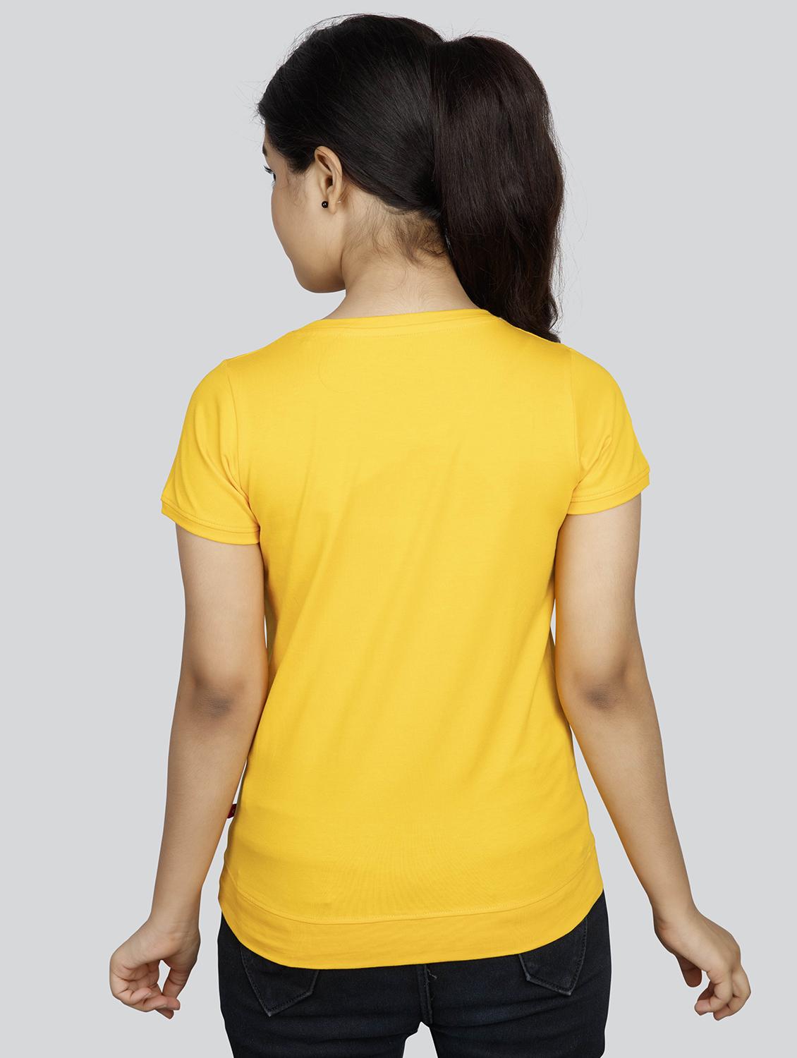girls round neck short sleeves tees - 21332286 - Standard Image - 2
