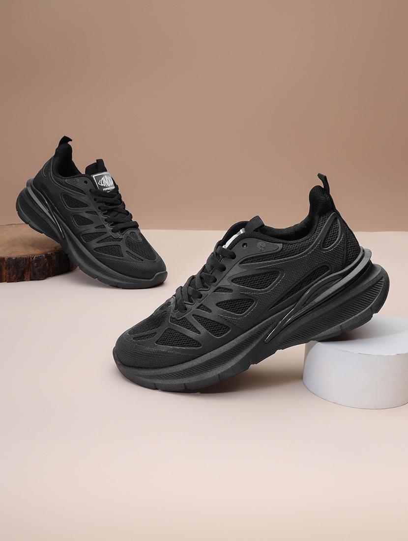 black lace-up sports shoes - 21333247 - Zoom Image - 0