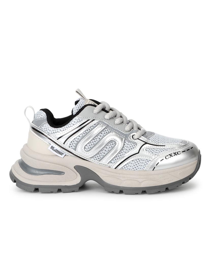 grey lace-up sports shoes - 21333253 - Standard Image - 2