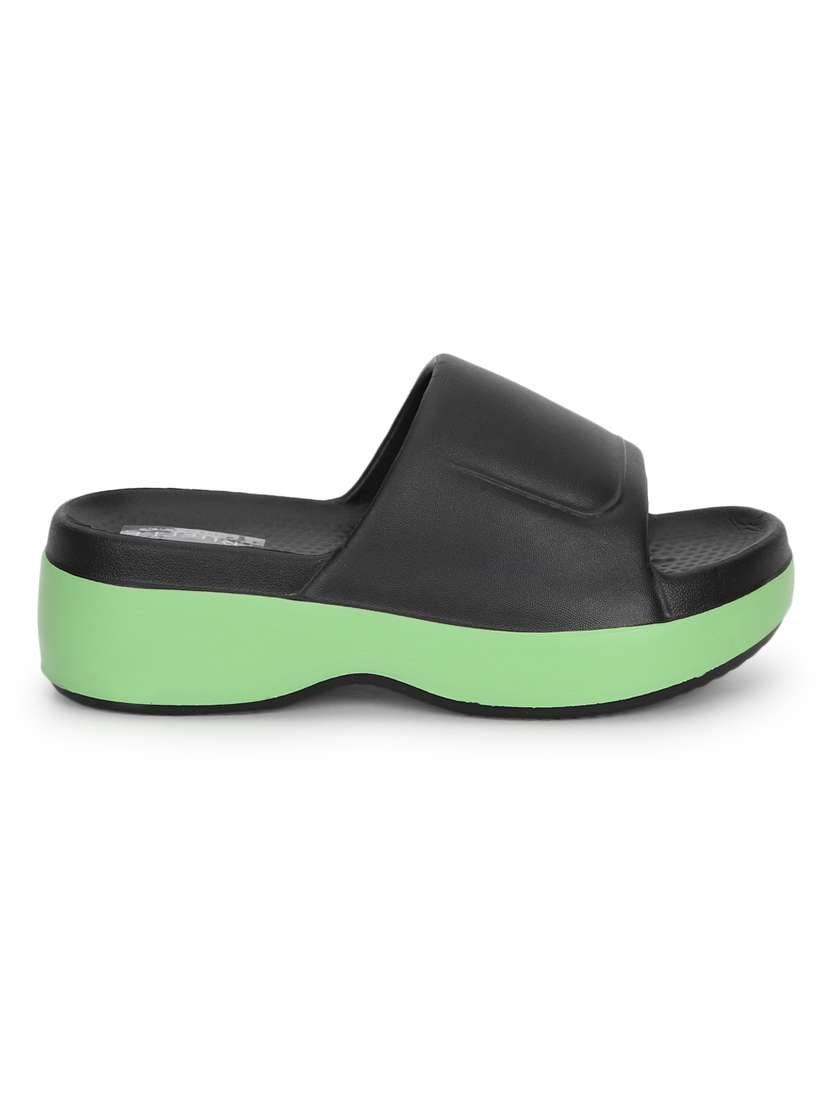 women solid slip on slides - 21333267 - Standard Image - 2