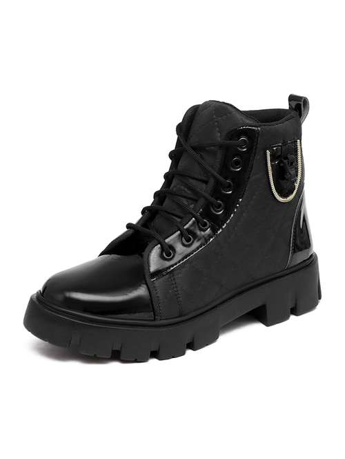 men black lace up boots