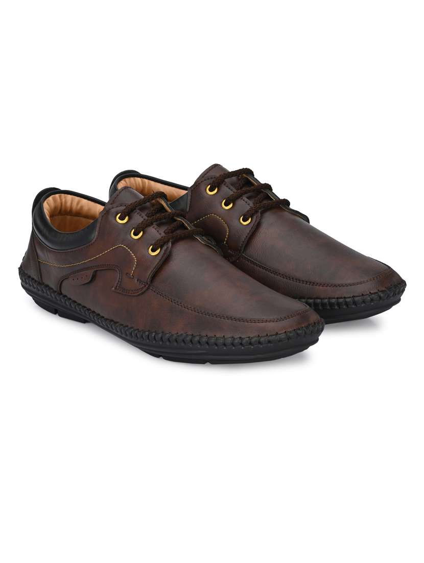 Brown Lace Up Casual Shoes