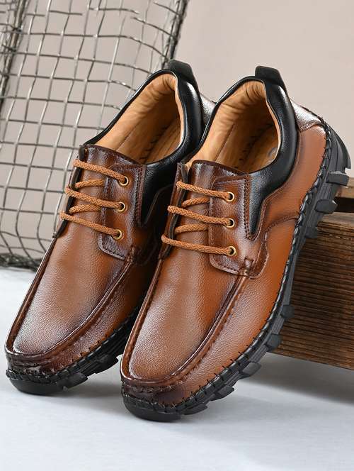 tan synthetic shoes