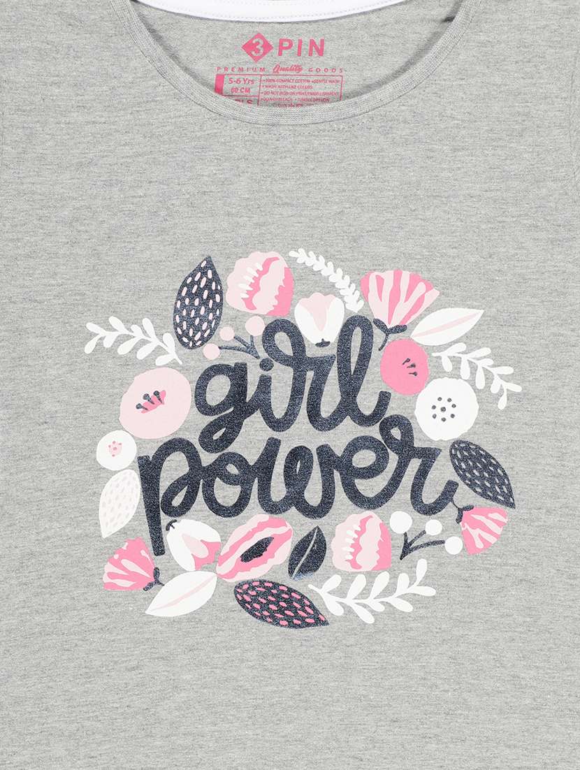 kids grey cotton frock - 21333551 -  Standard Image - 2