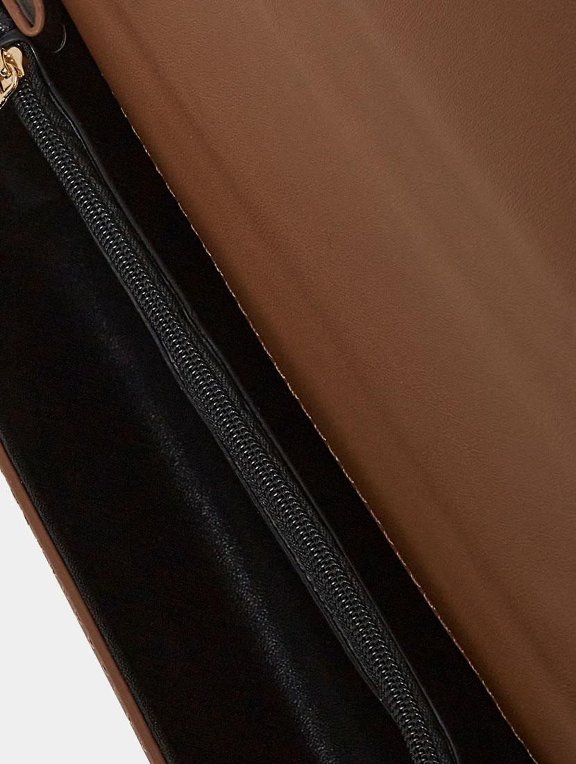 brown leatherette (pu) sling bag - 21334339 - Standard Image - 2
