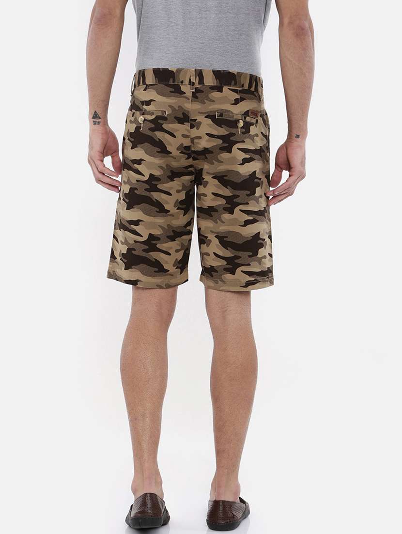 men printed mid rise regular fit shorts - 21334760 -  Standard Image - 2